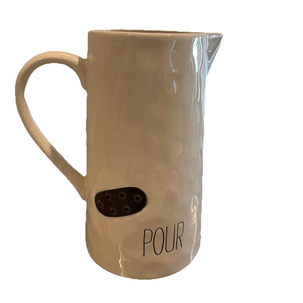 Mud Pie Ceramic Pour Pitcher RARE HTF 2017 NWOT